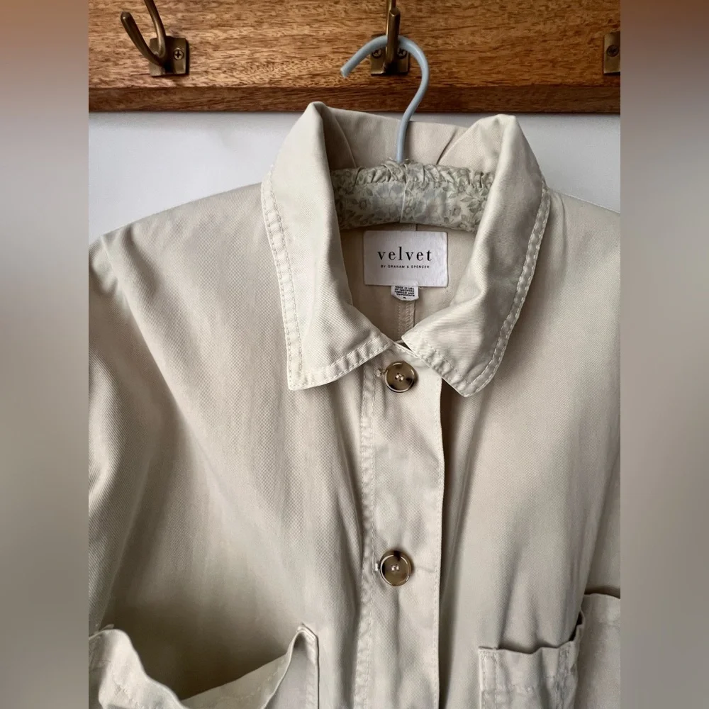 VELVET by Graham & Spencer Oversized ‘Elaine’ Jacket size Small - Picture 4 of 5